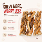 Pizzle Braided 6" - 3 Pcs