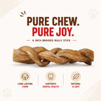 Pizzle Braided 6" - 3 Pcs