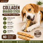 Collagen Braided Sticks 12" - 4 Pcs