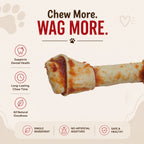 Knotted Bone Chicken Wrapped 9" - 1 Pcs