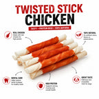 Twisted Sticks Chicken Wrapped - 10 Pcs