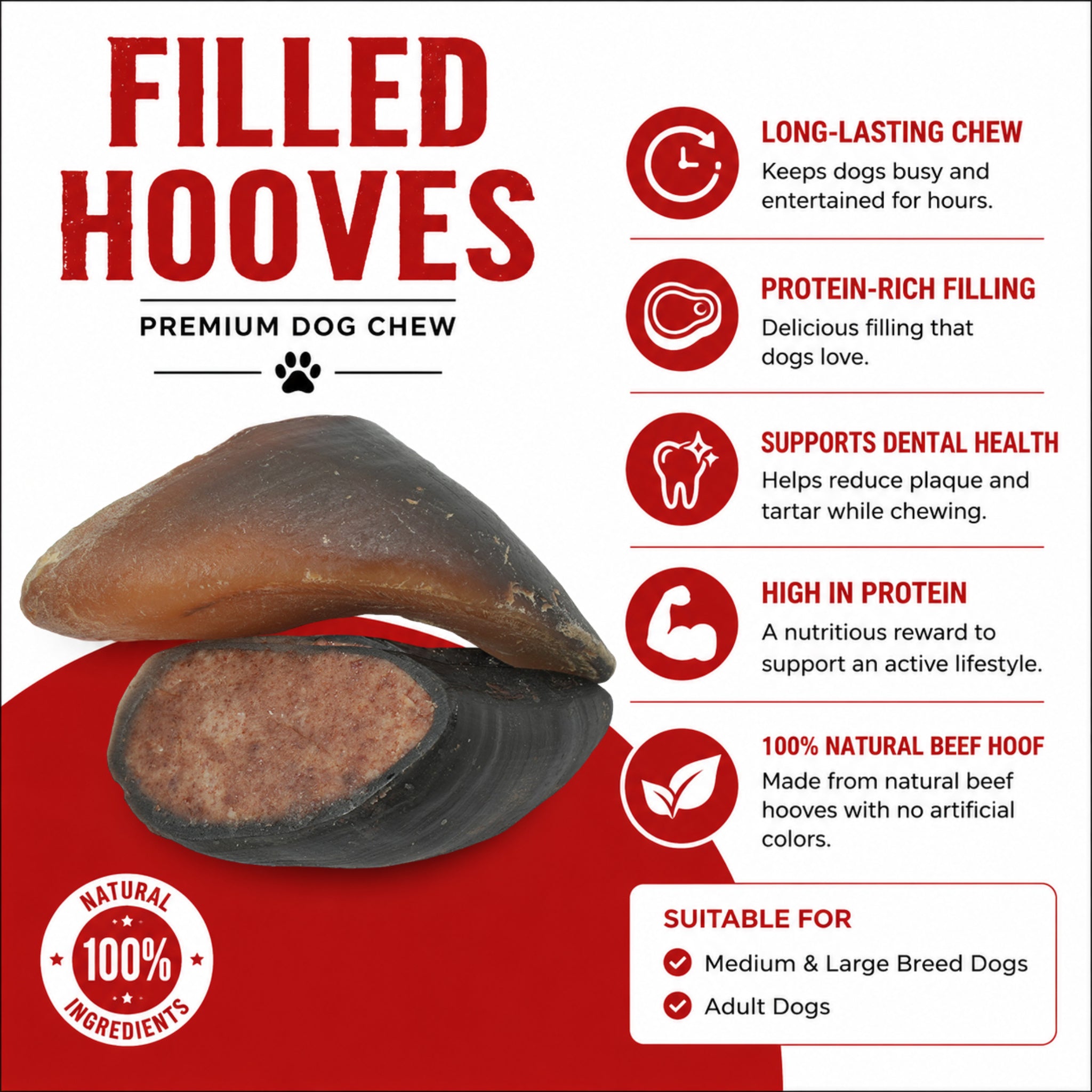 Filled Hooves - 2 Pcs