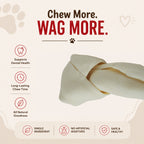 Knotted Bone White 9" - 1 Pcs