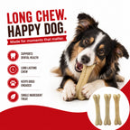 Press Bone Natural 8" - 6 Pcs