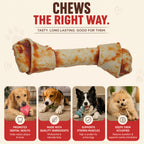 Knotted Bone Chicken Wrapped 9" - 1 Pcs