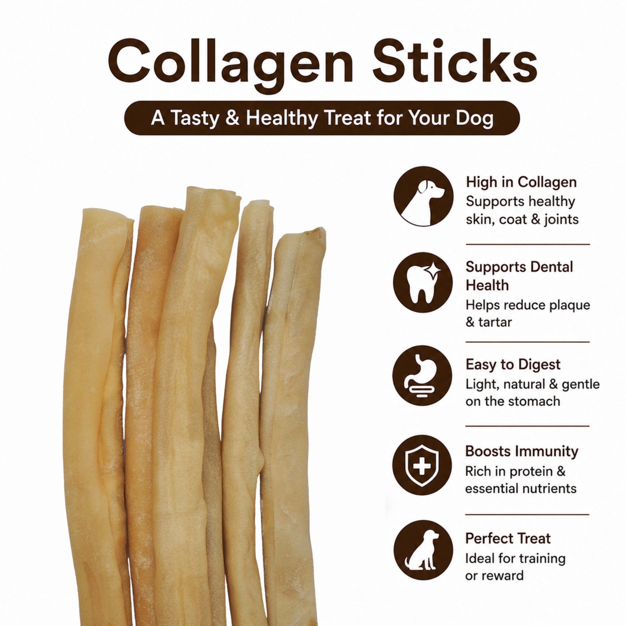 Collagen Sticks 12" - 6 Pcs