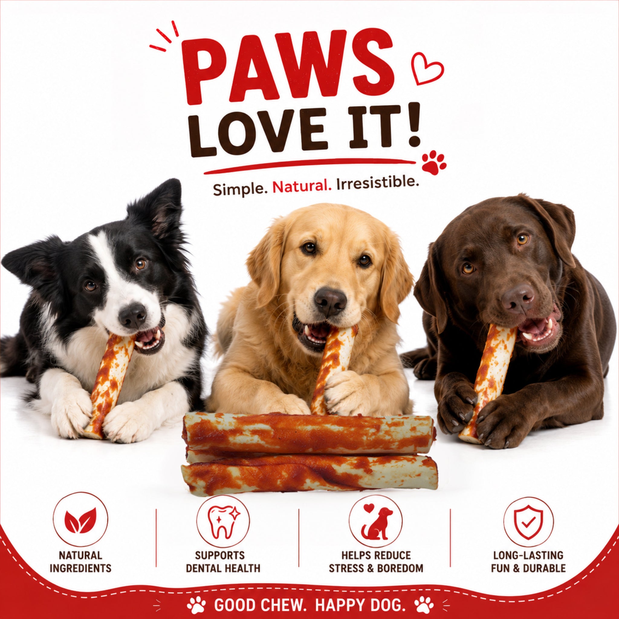 Retriever Rolls with Chicken - 3 Pcs