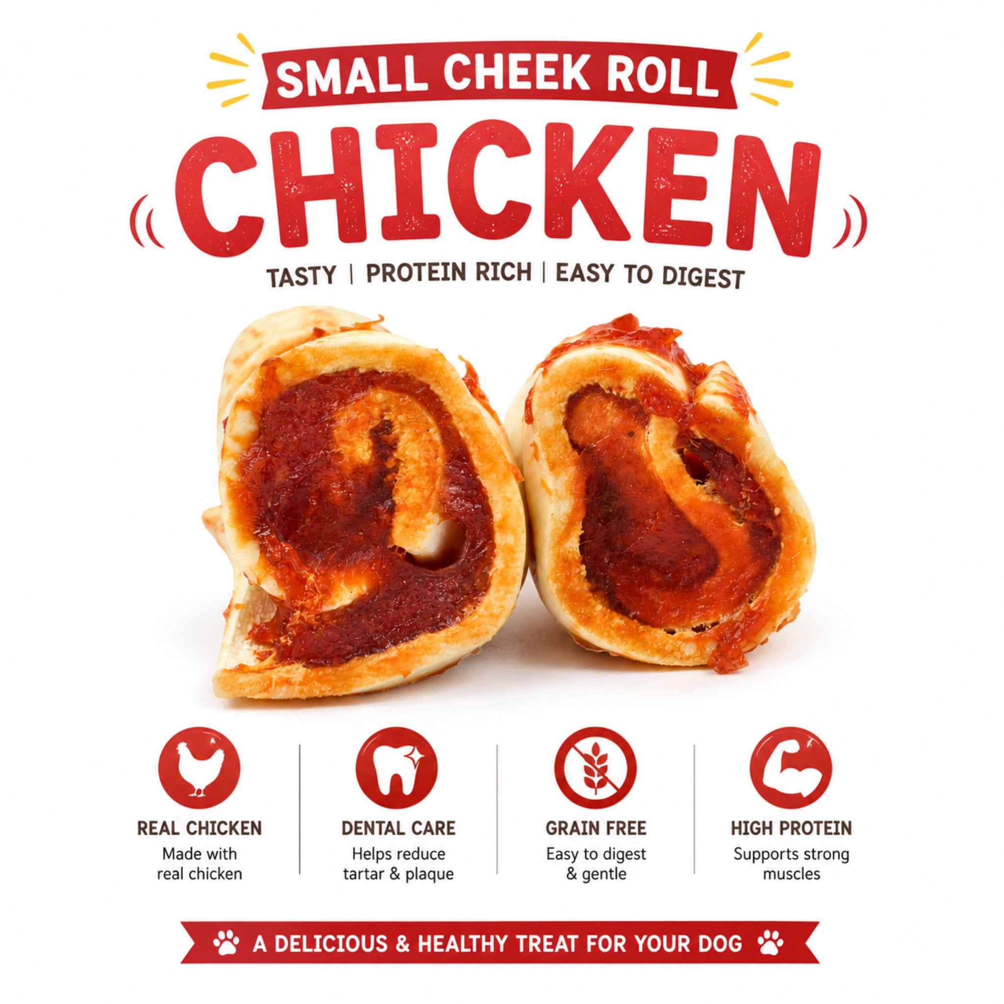 Small Cheek Rolls Chicken - 2 Pcs