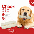 Large Cheek Rolls White - 2 Pcs