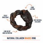 Natural Collagen Braided Rings - 2 Pcs