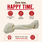 Knotted Bone White 9" - 1 Pcs