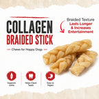 Natural Collagen Braided 6" - 3 Pcs