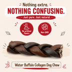 Collagen Braided Sticks 6" - 3 Pcs