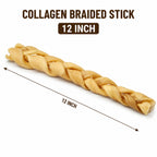 Collagen Braided Sticks 12" - 4 Pcs