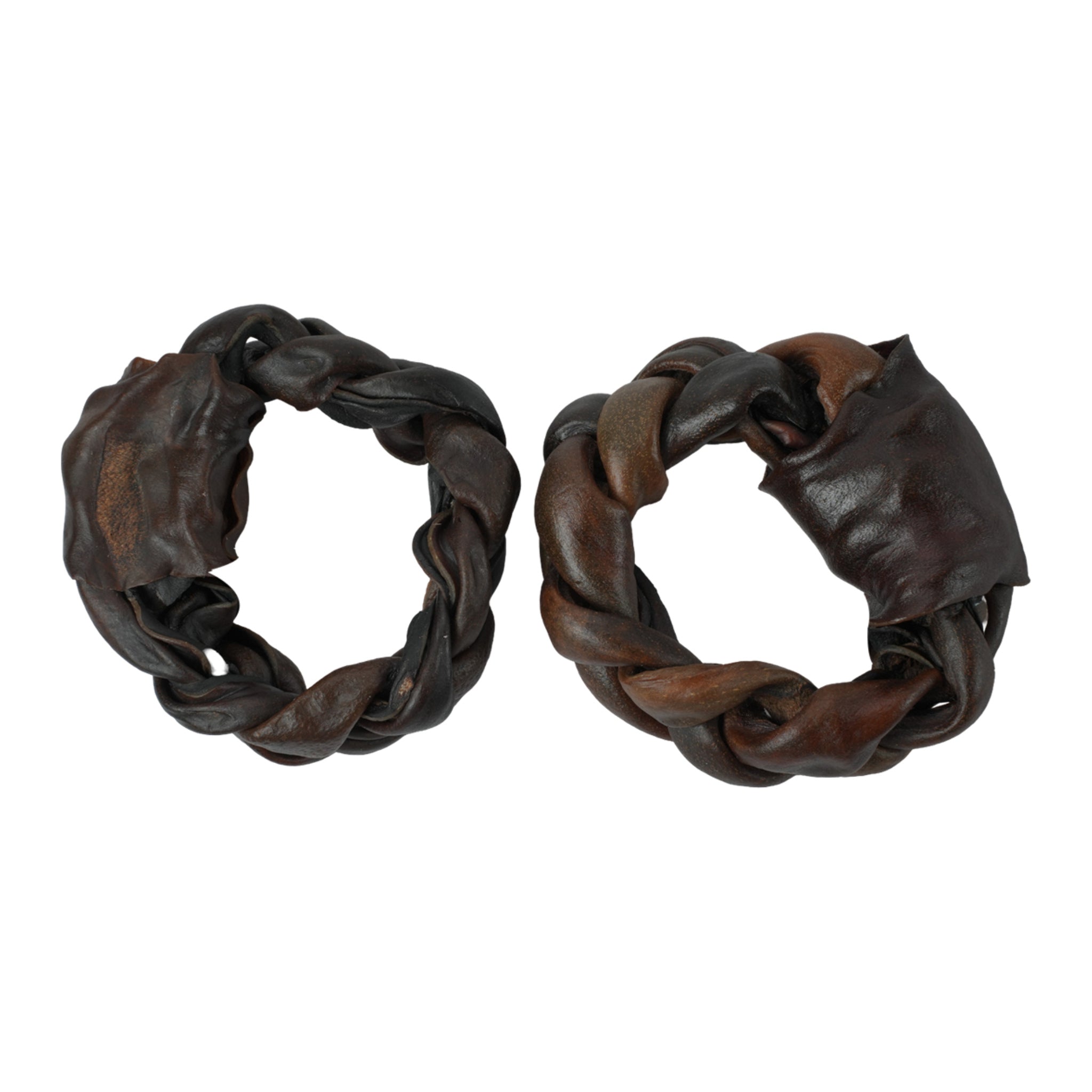 Natural Collagen Braided Rings - 2 Pcs