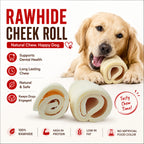 Large Cheek Rolls White - 2 Pcs
