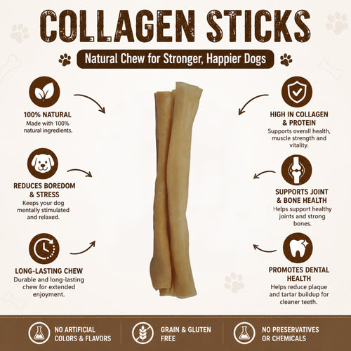Collagen Sticks 12" - 6 Pcs