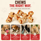Knotted Bones Chicken Wrapped 4" - 4 Pcs
