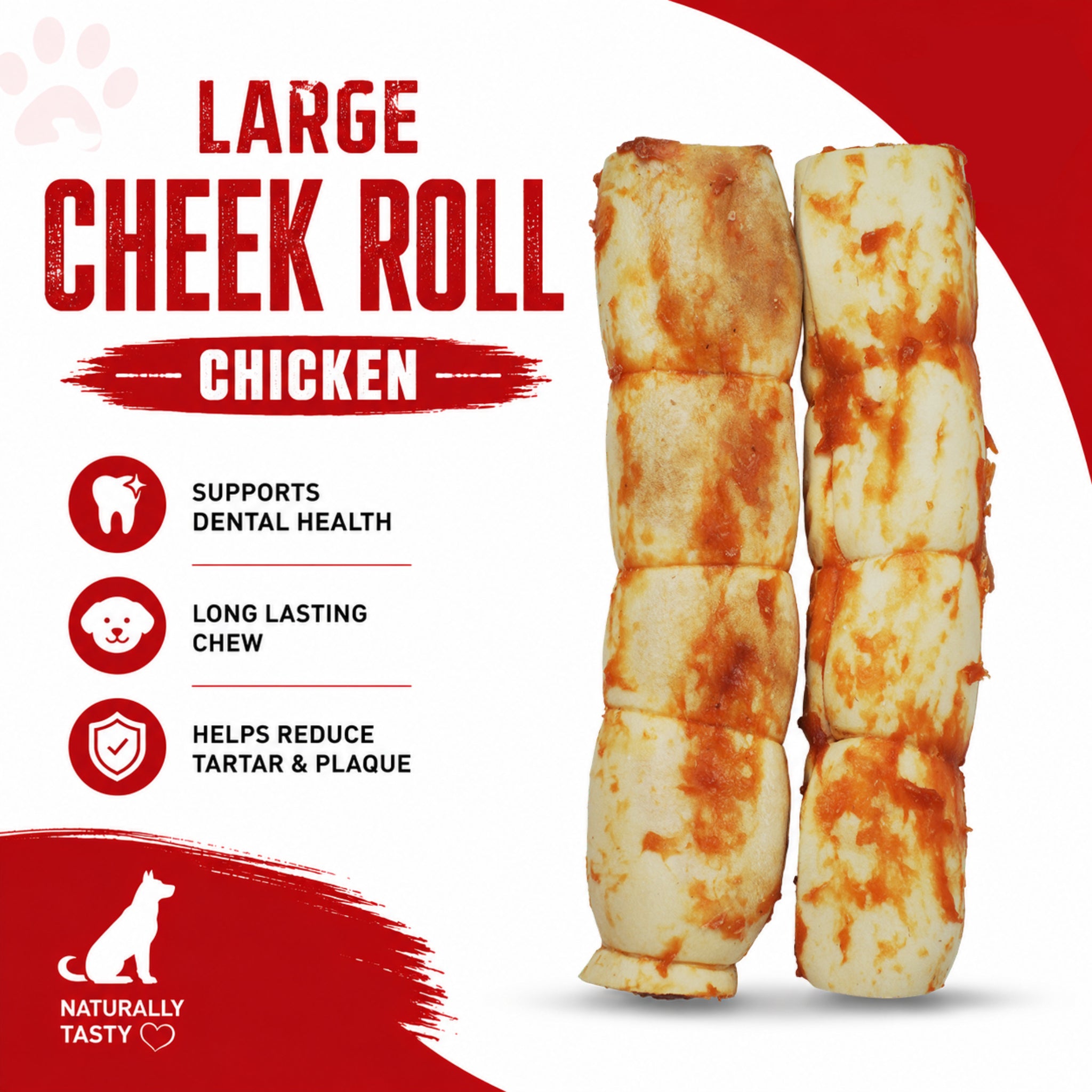 Large Cheek Rolls Chicken - 2 Pcs