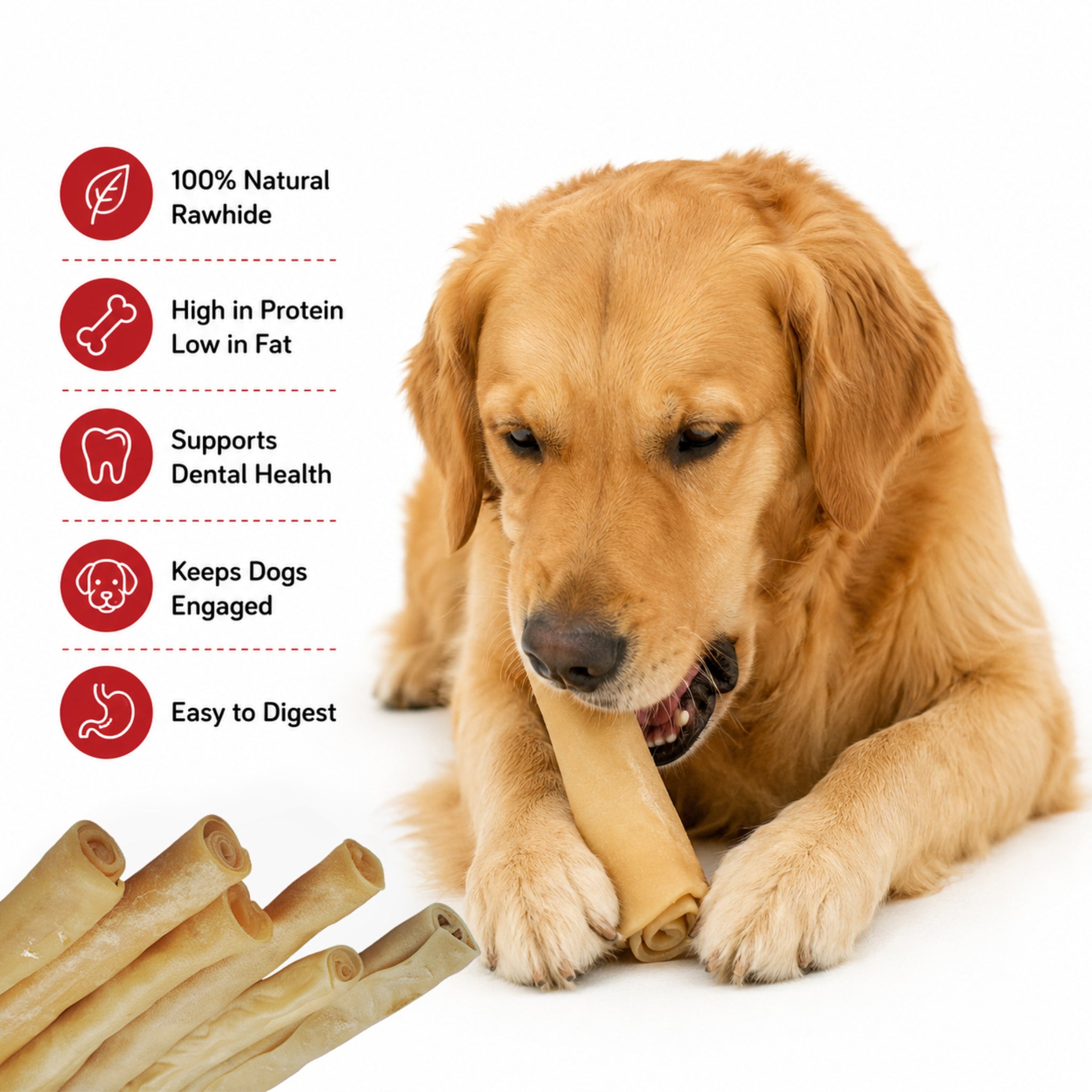 Collagen Sticks 12" - 6 Pcs