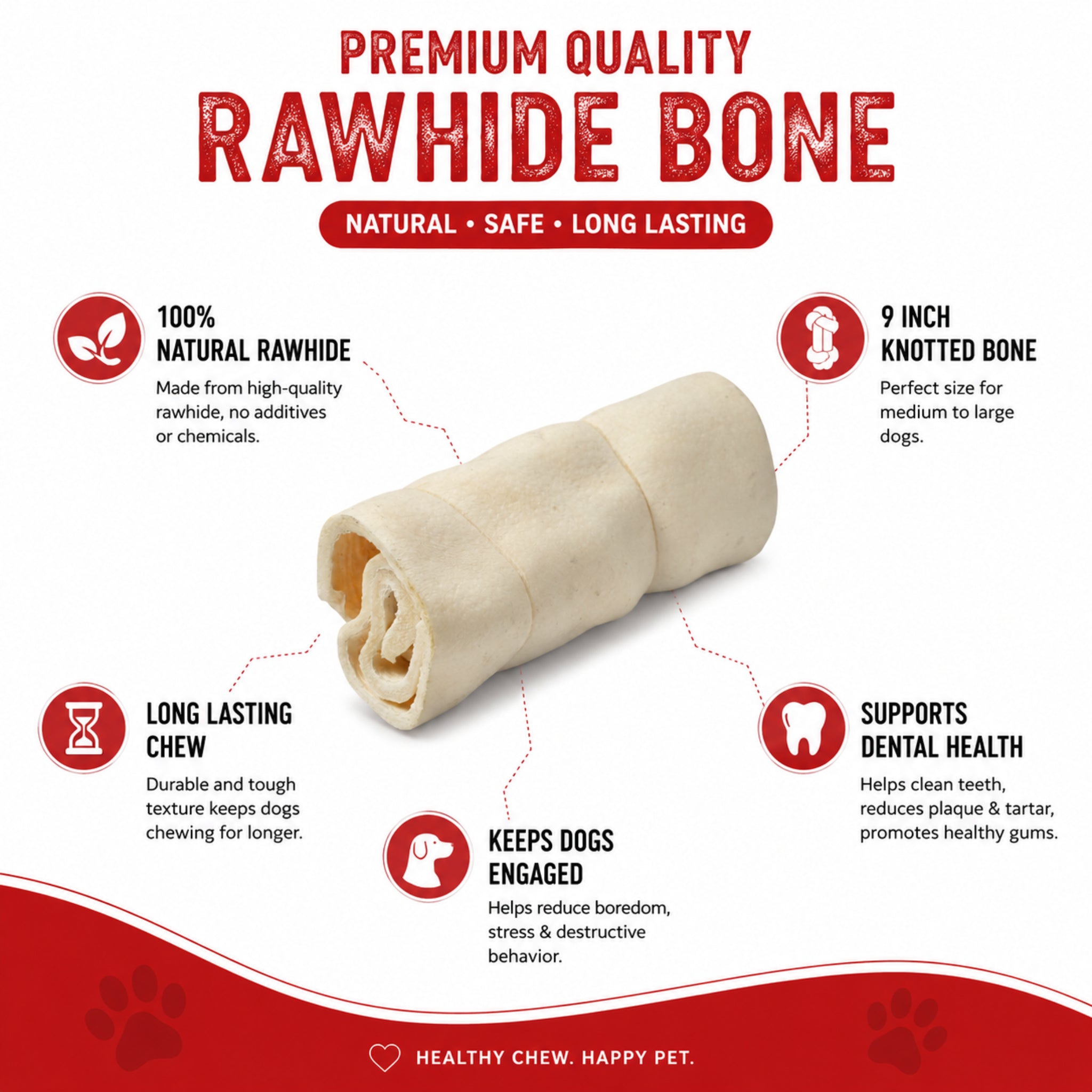 Small Cheek Rolls White - 2 Pcs