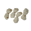 Knotted Bones White 4" - 4 Pcs