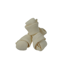Knotted Bones White 4" - 4 Pcs