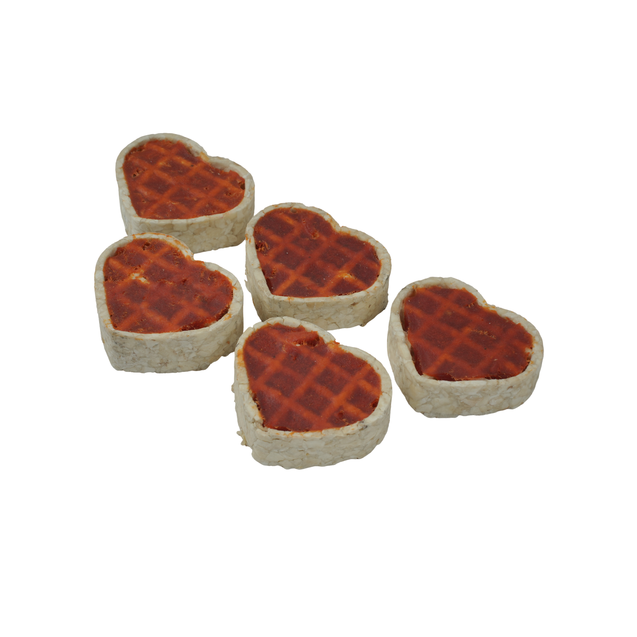 Heart Waffles with Chicken - 5 Pcs