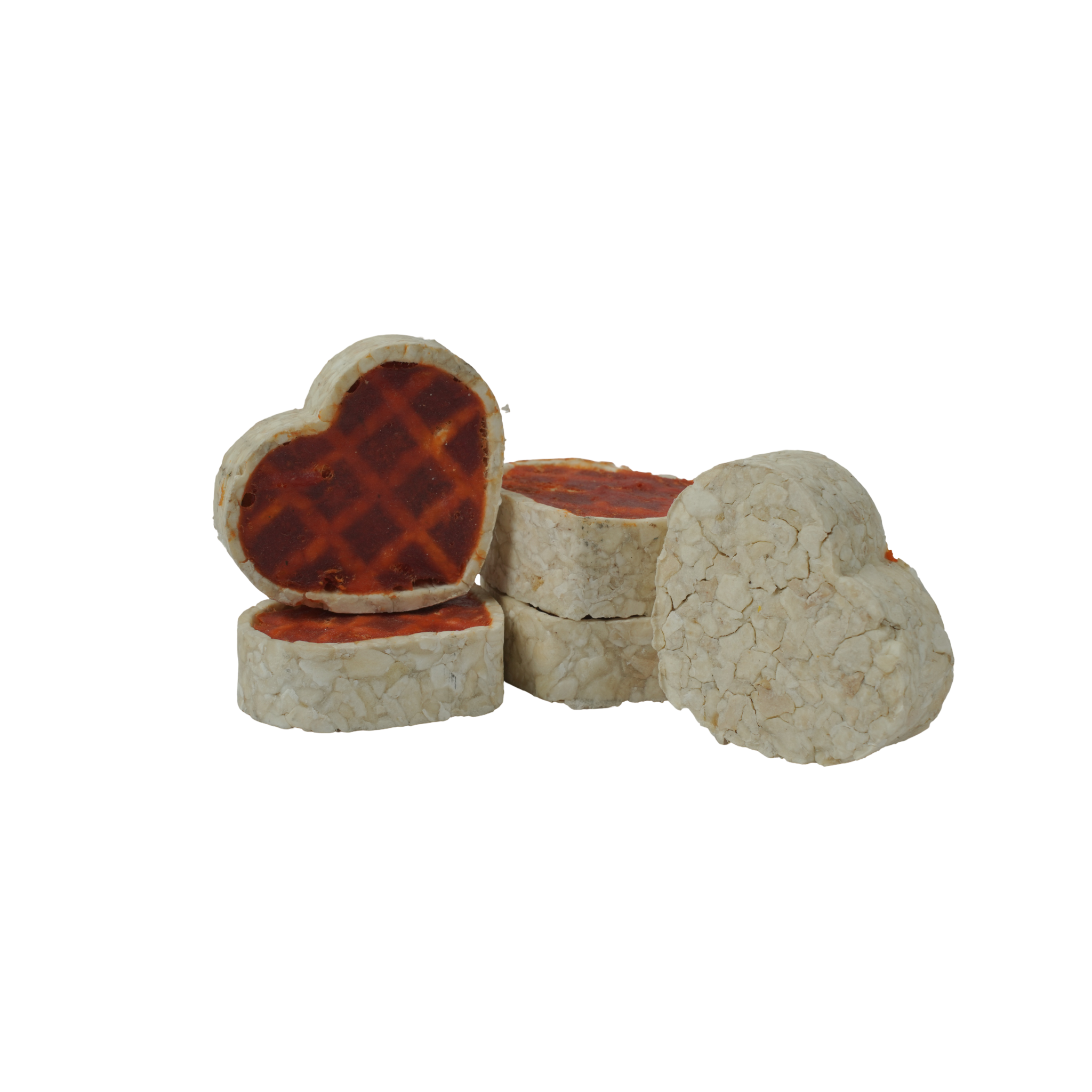 Heart Waffles with Chicken - 5 Pcs