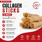 Collagen Sticks 6" - 6 Pcs
