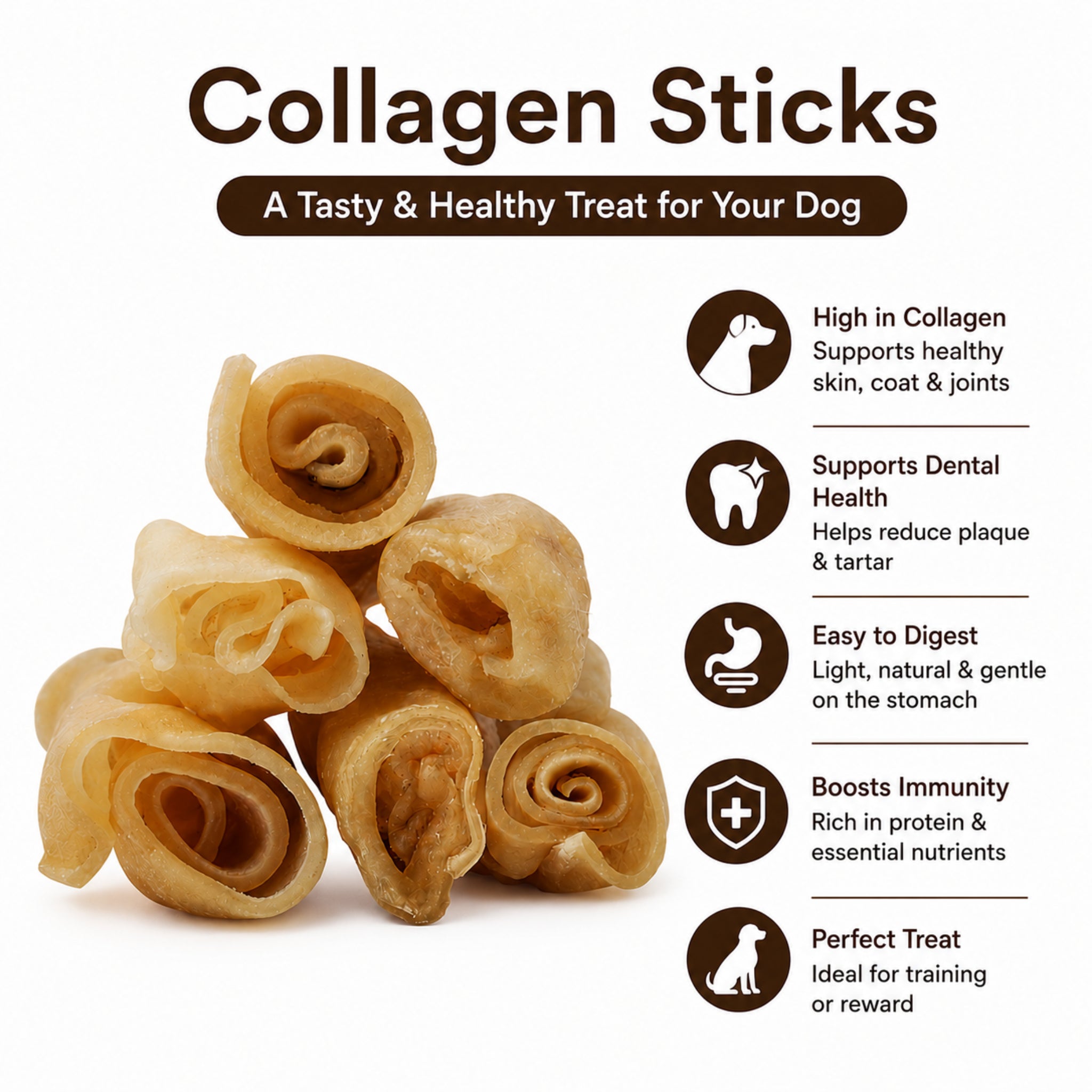 Collagen Sticks 6" - 6 Pcs