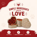 Heart Waffles with Chicken - 5 Pcs