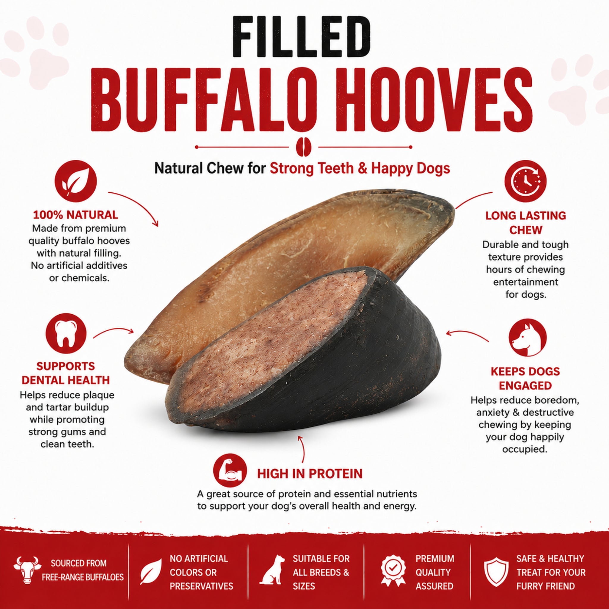 Filled Hooves - 2 Pcs