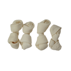 Knotted Bones White 4" - 4 Pcs