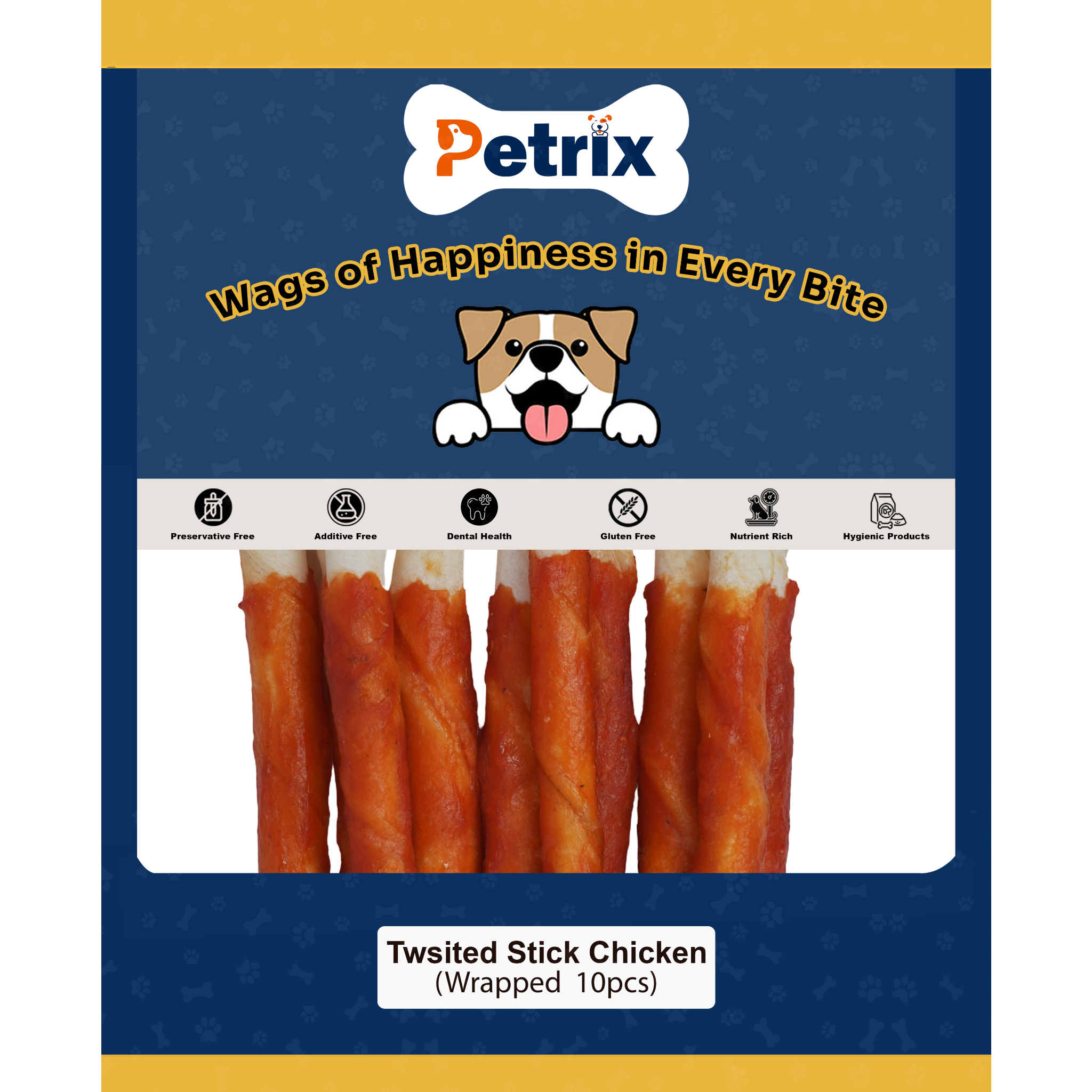 Twisted Sticks Chicken Wrapped - 10 Pcs